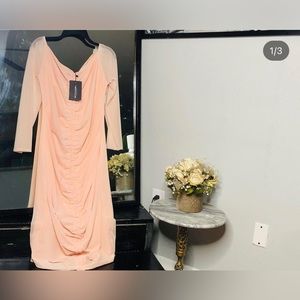 Long sleeve form fitting dress